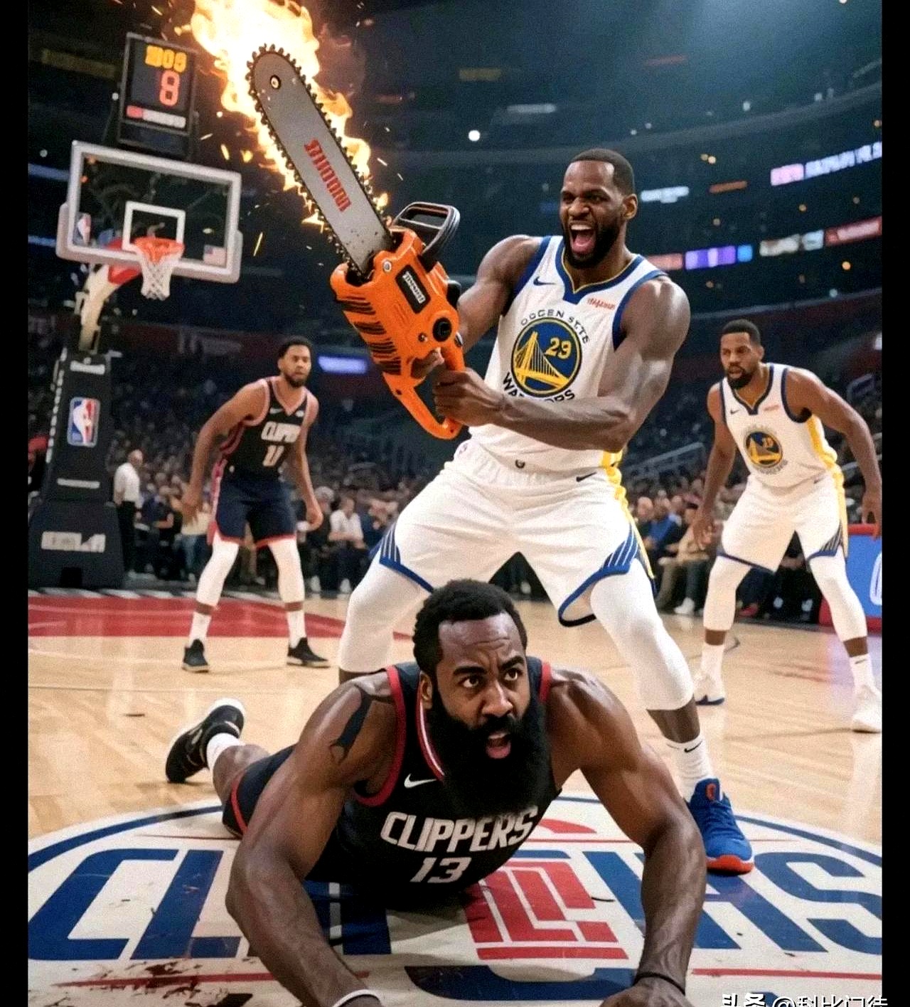 关于竞技场上的梦幻对决：字母哥击败哈登的信息